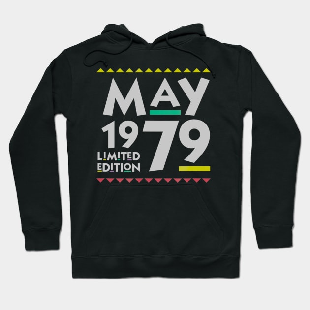 41th Birthday May 1979 41 Years Old Hoodie by bummersempre66